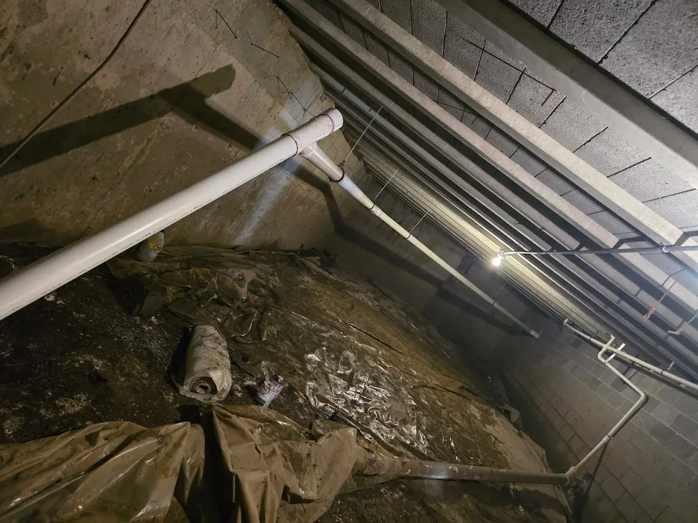 Crawlspace Repipe — Cast Iron to PVC